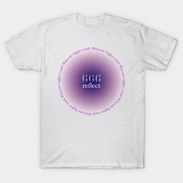 666 Reflect Angel Number T-Shirt by emiliapapaya